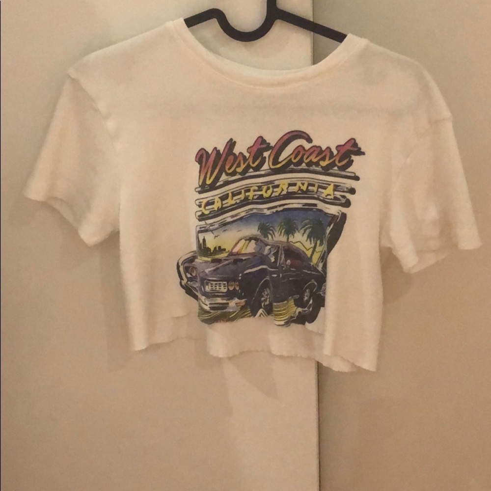 brandy west coast cropped tee